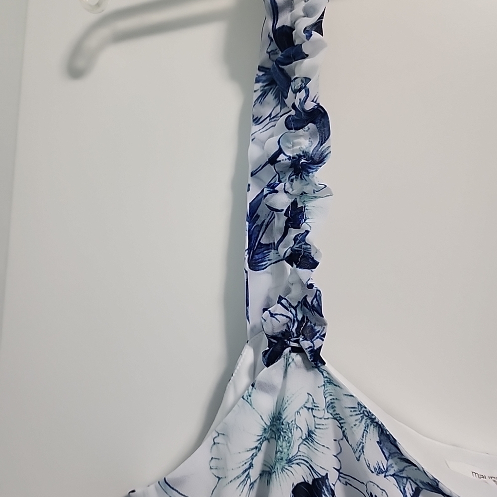 Maurices Navy and White Floral Midi Dress - Picture 2 of 5